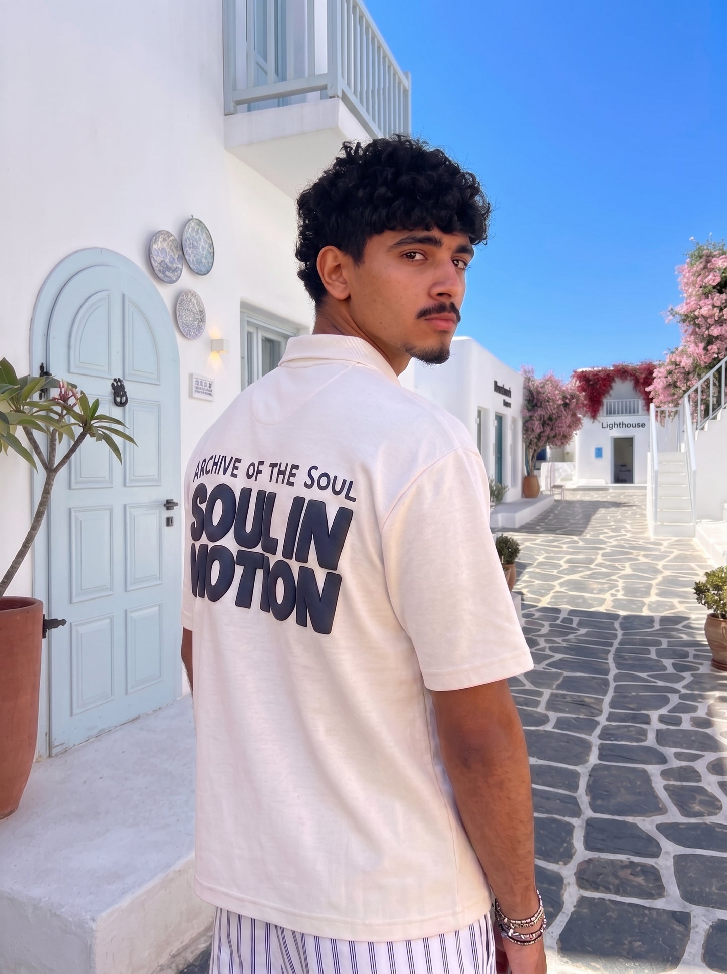 Offwhite Puff Polo