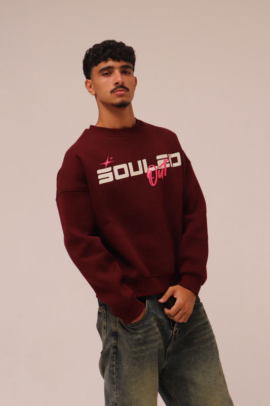 Burgundy Souled Out Crewneck