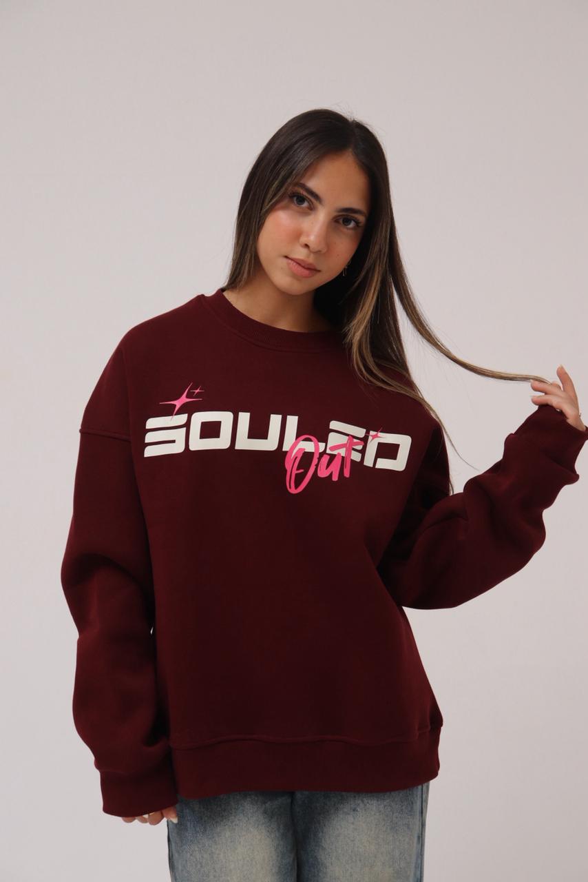 Burgundy Souled Out Crewneck