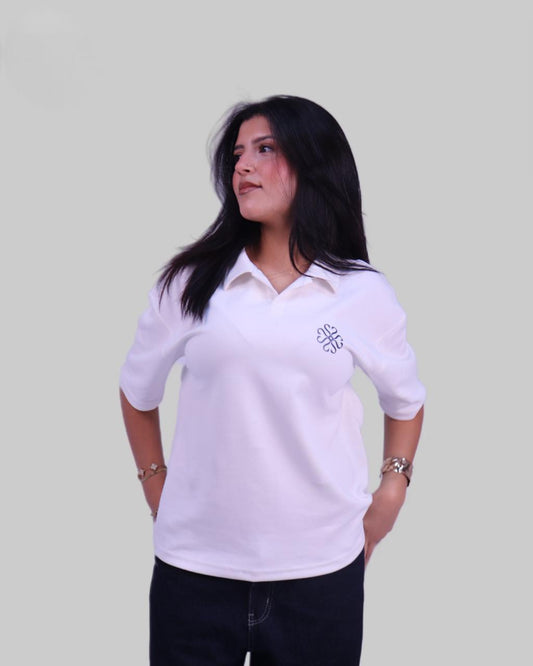 Offwhite Puff Polo