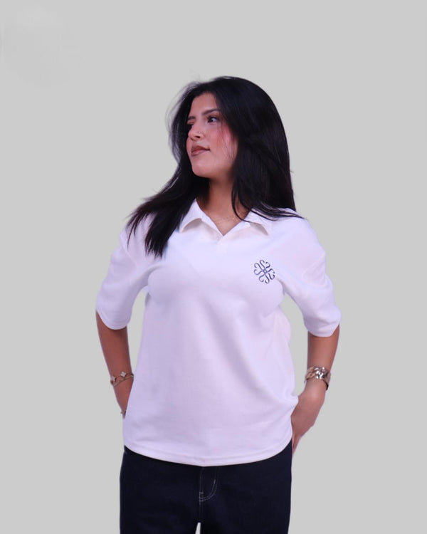 Offwhite Puff Polo